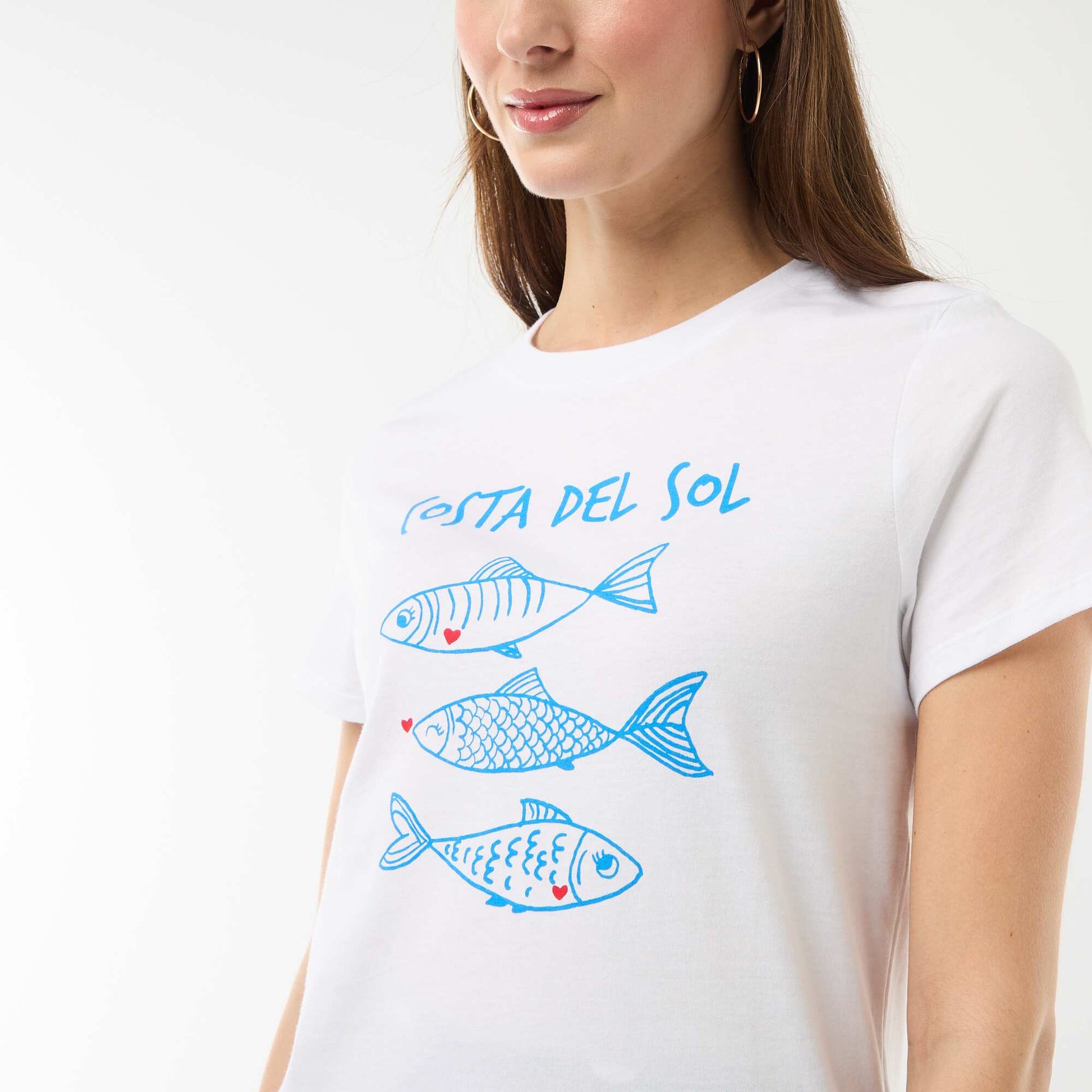 T-shirt imprimé BLANC