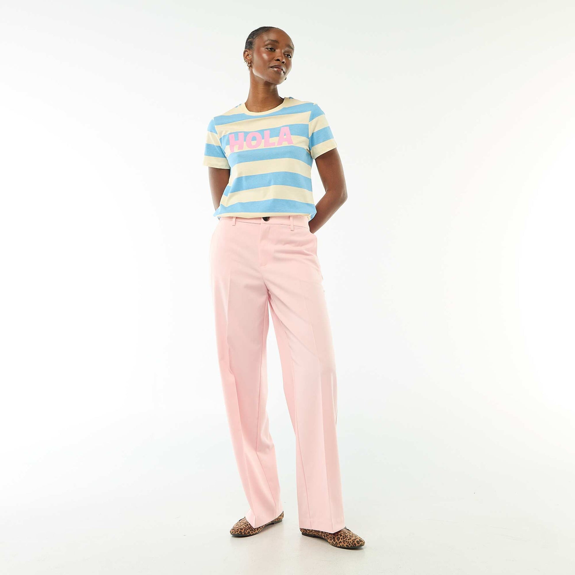 T-shirt imprimé BLEU