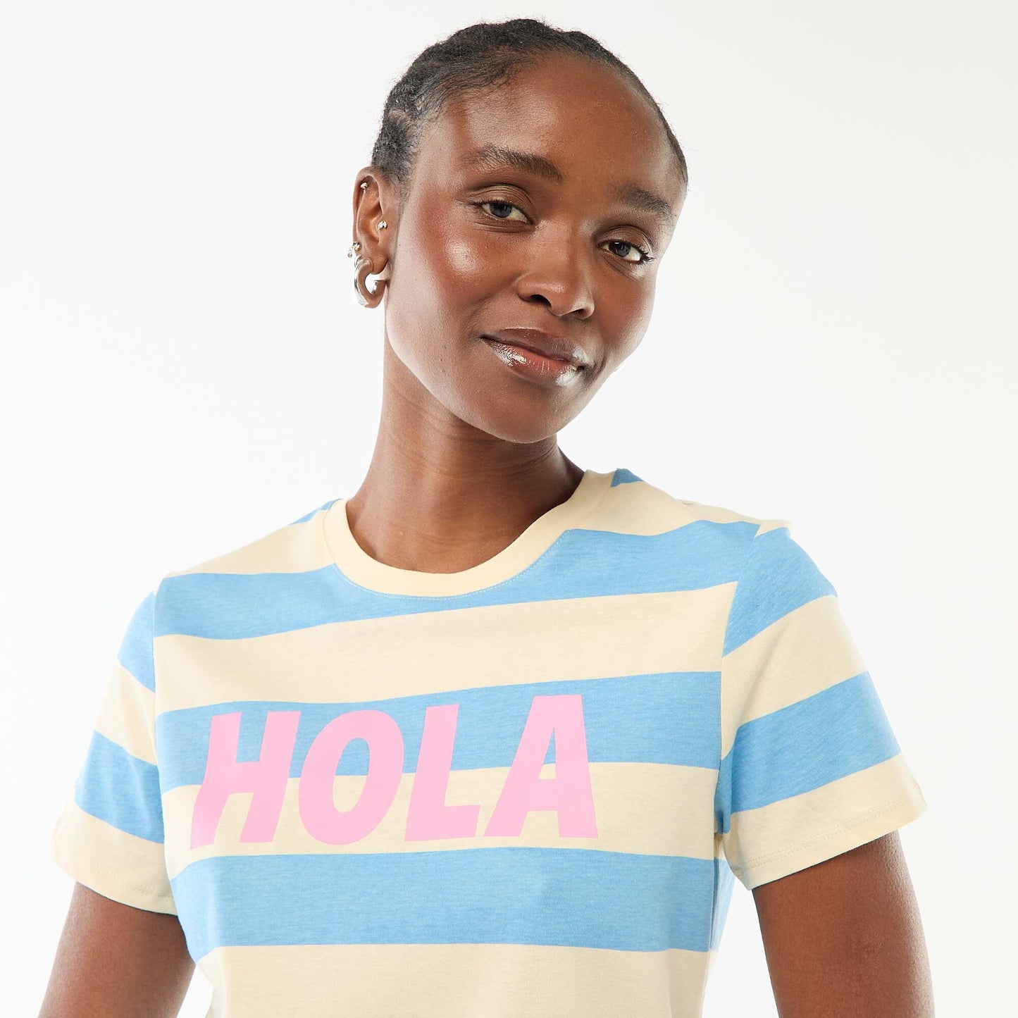 T-shirt imprimé BLEU