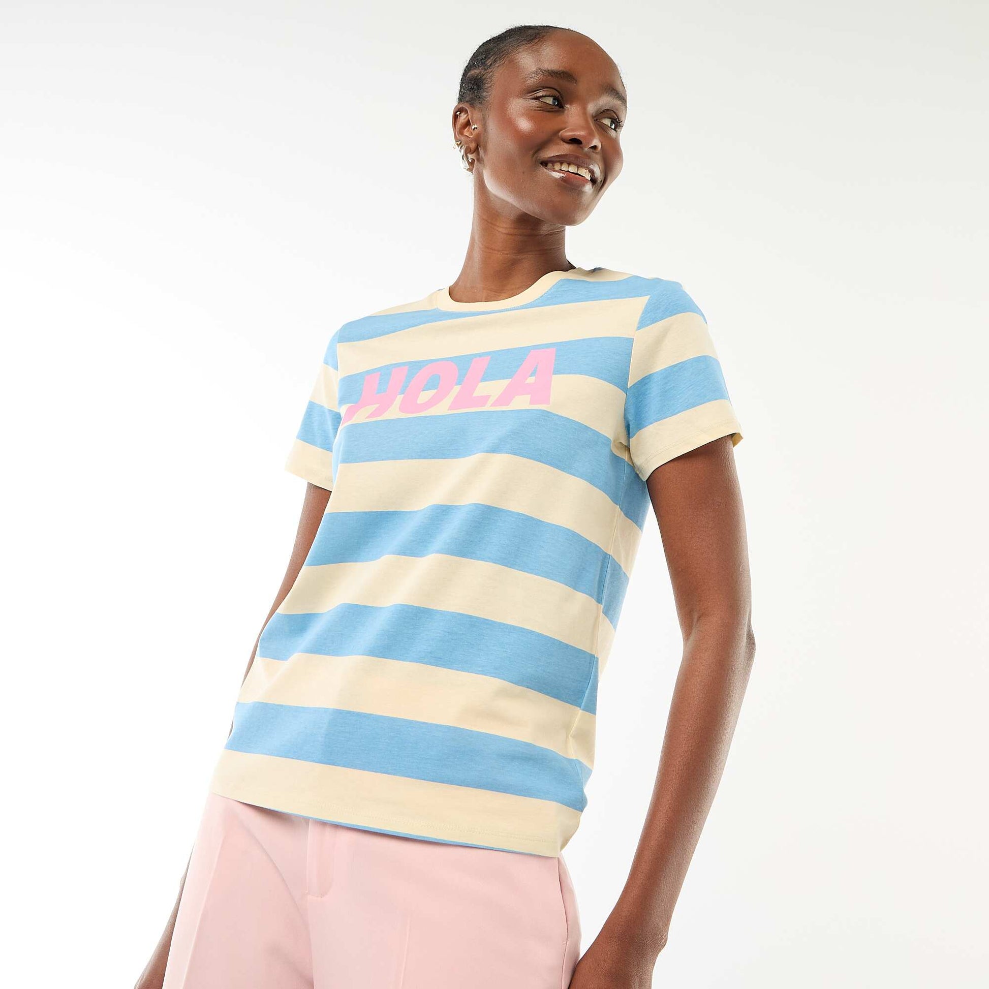 T-shirt imprimé BLEU