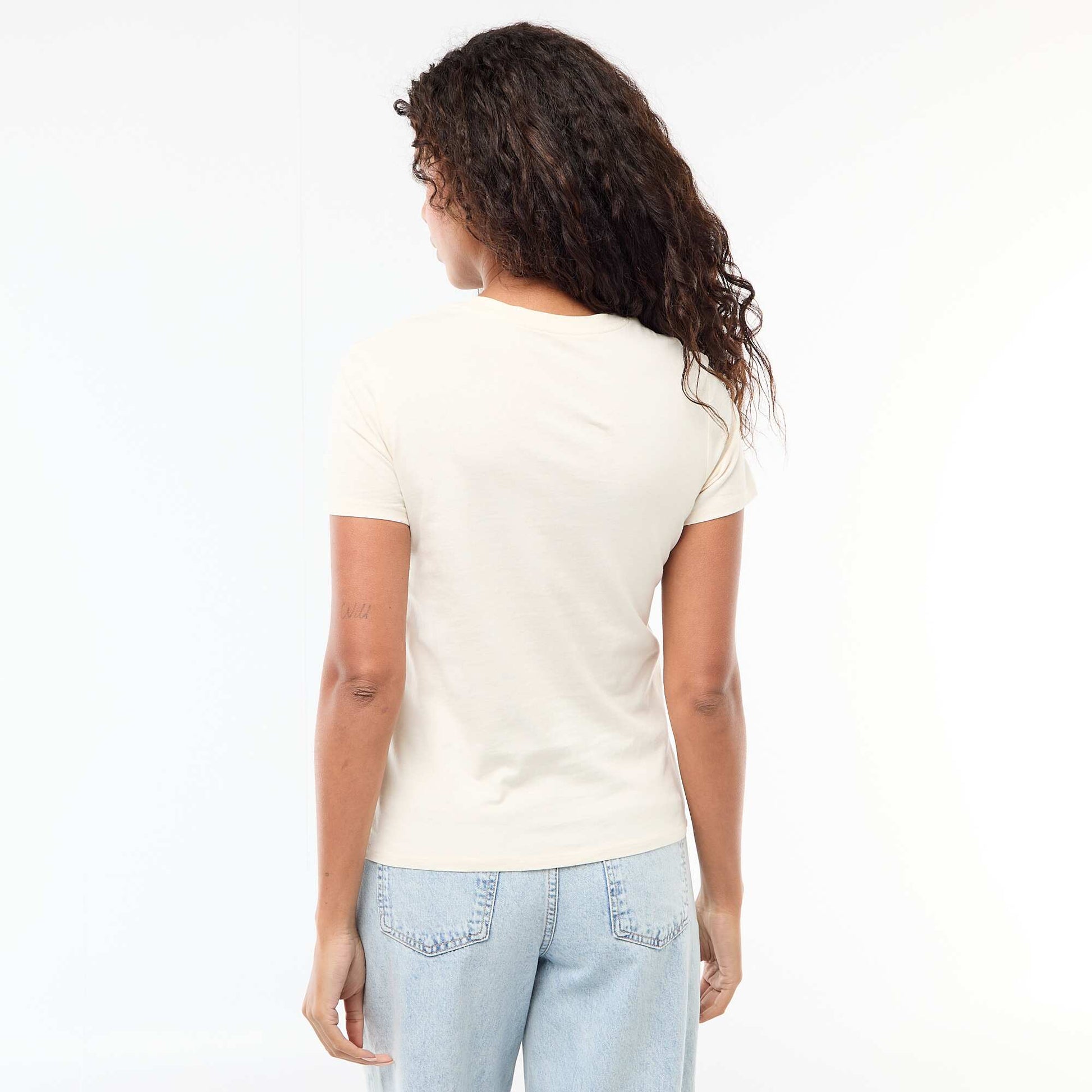 T-shirt imprimé BEIGE