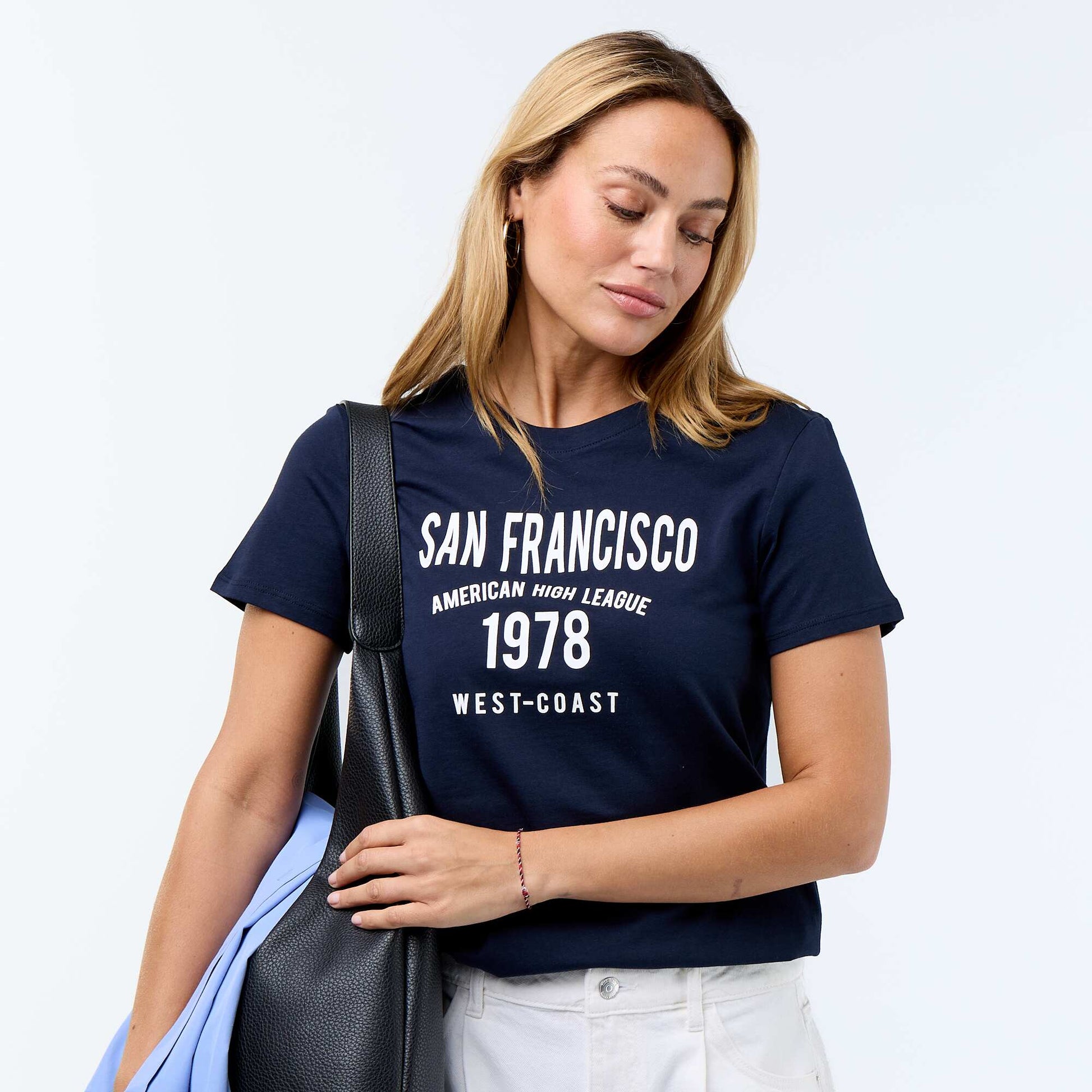 T-shirt imprimé BLEU