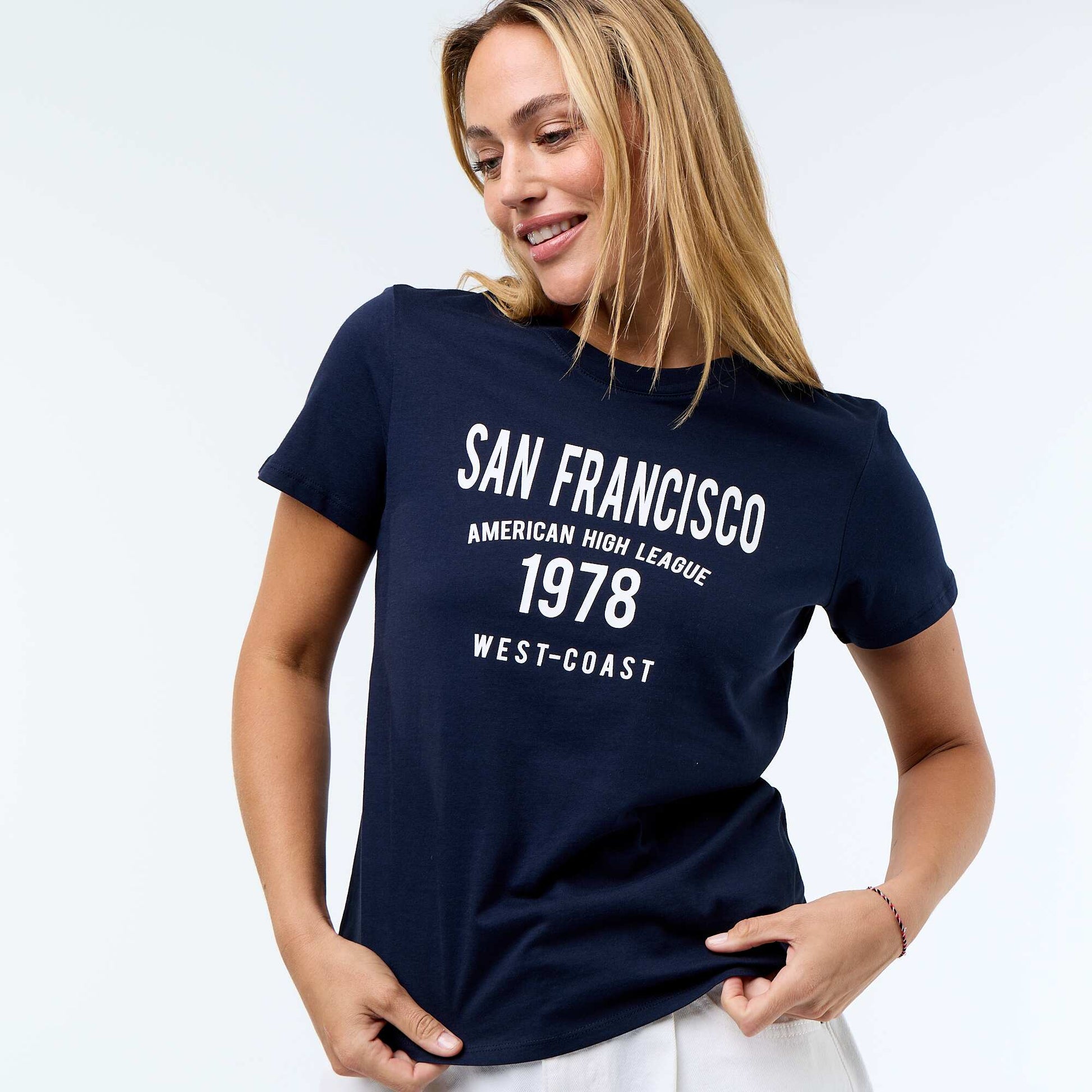 T-shirt imprimé BLEU