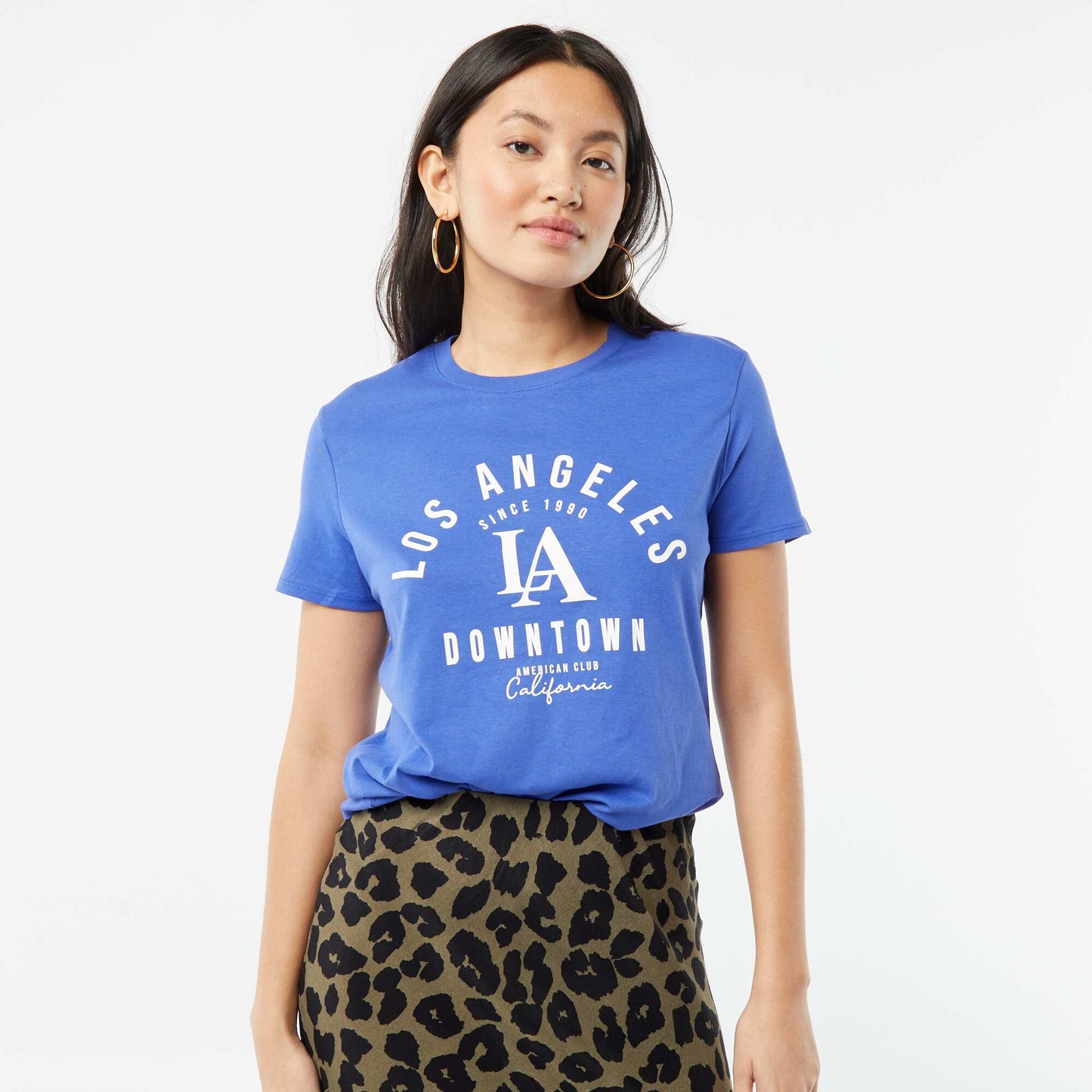 T-shirt imprimé BLEU