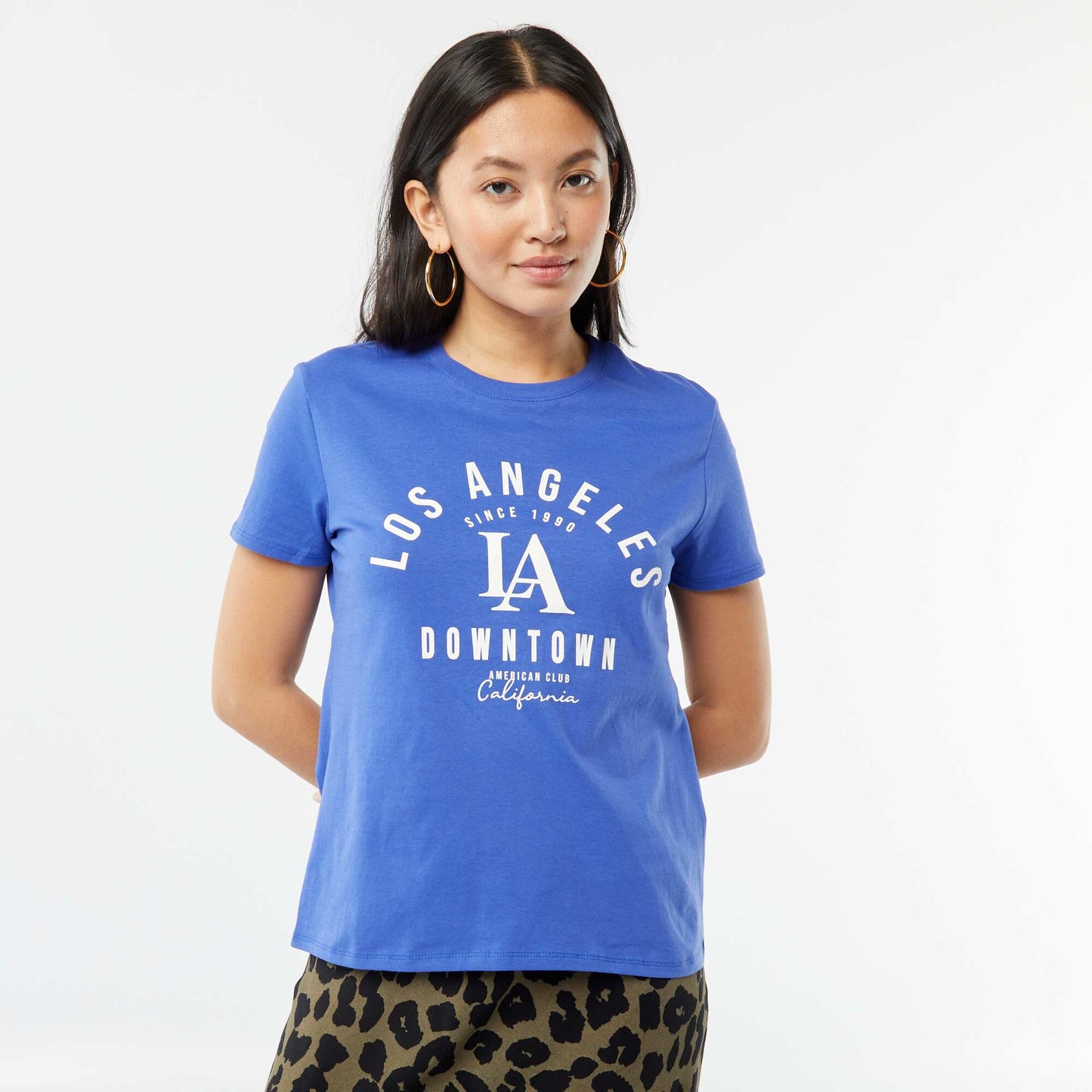 T-shirt imprimé BLEU