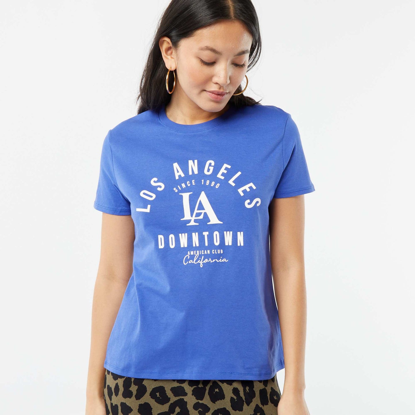 T-shirt imprimé BLEU