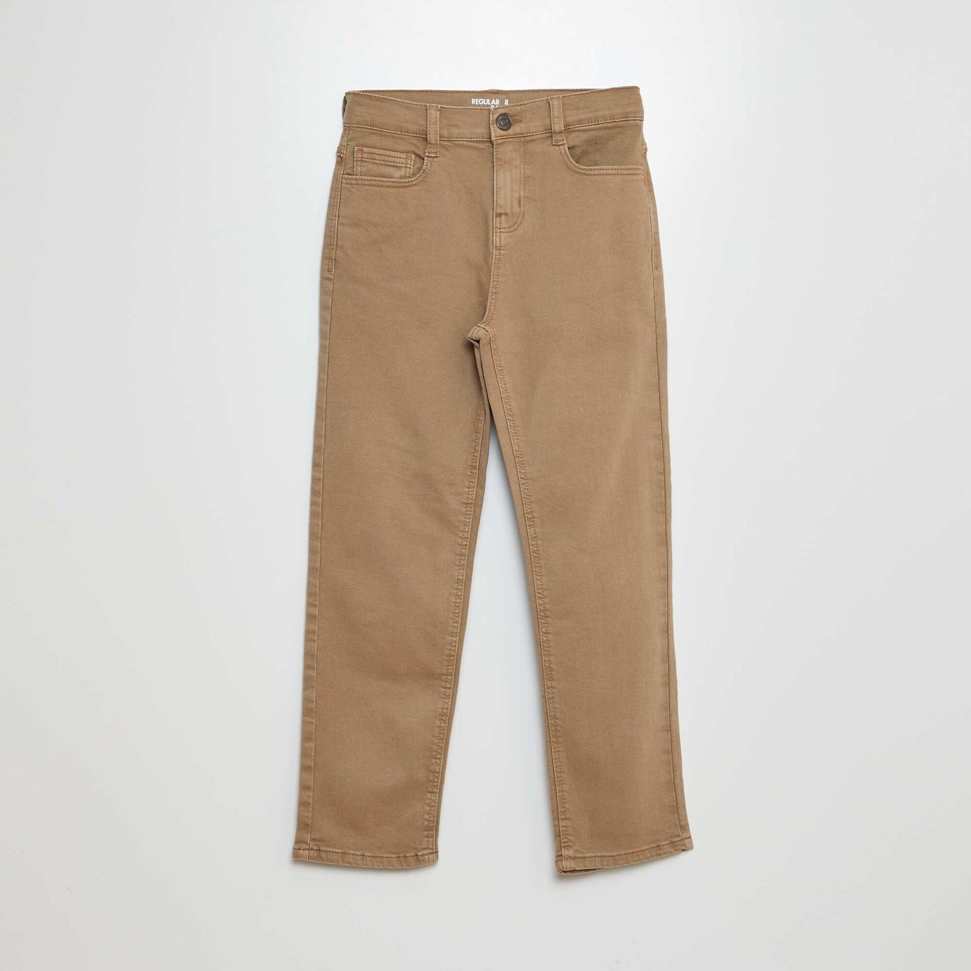 Jean regular coupe droite Beige