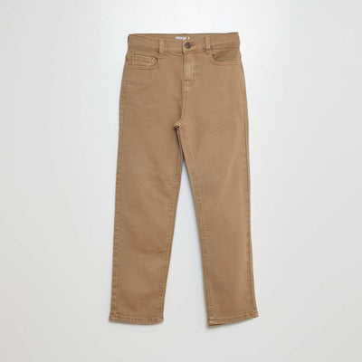 Jean regular coupe droite Beige