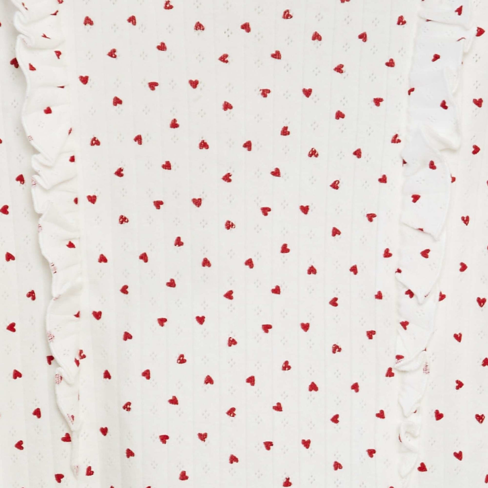 Ensemble t-shirt + legging de pyjama motif cœurs - 2 pièces BLANC