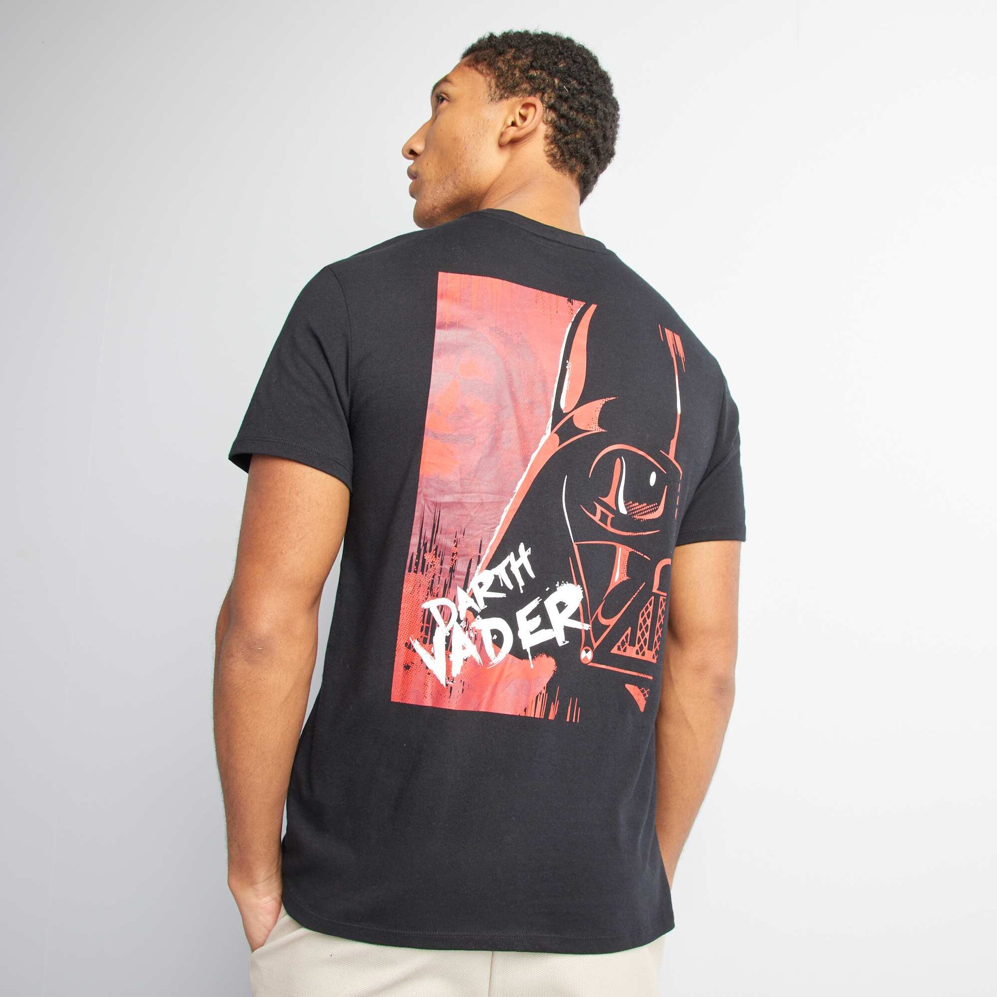 T-shirt imprim 'Dark Vador' Noir