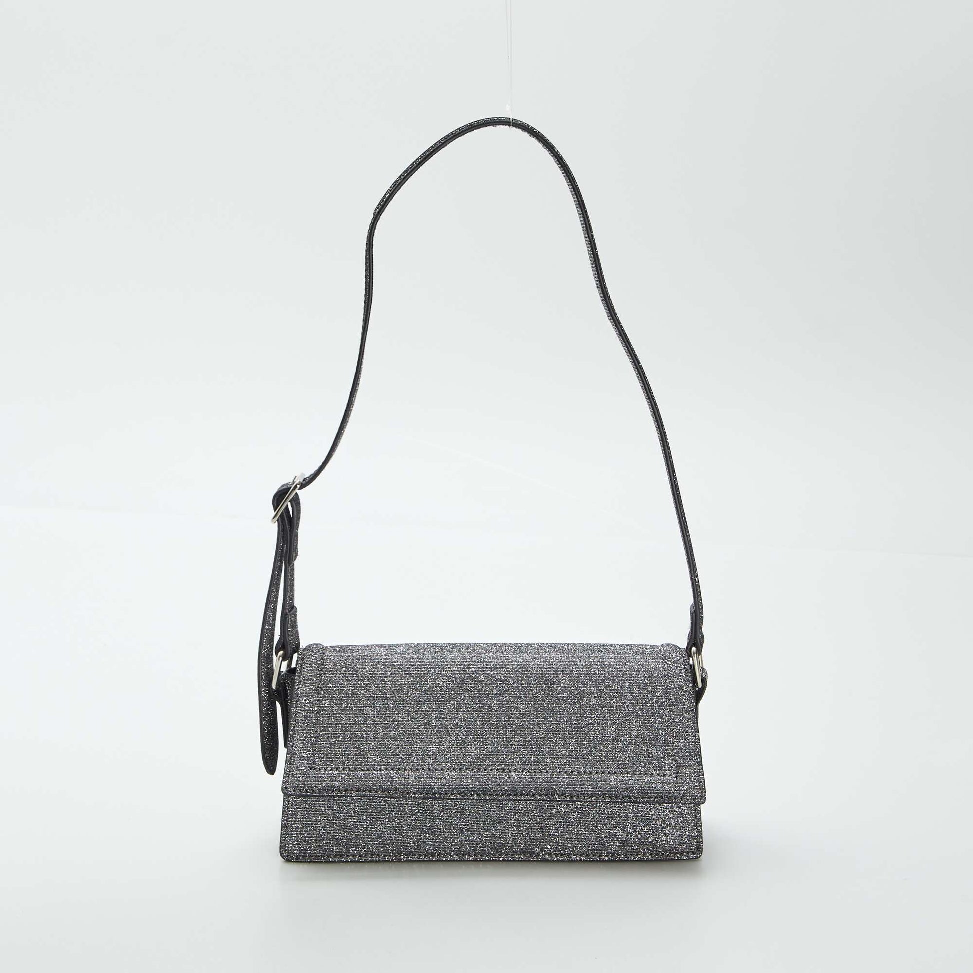 Sac paillet bandouli re Gris