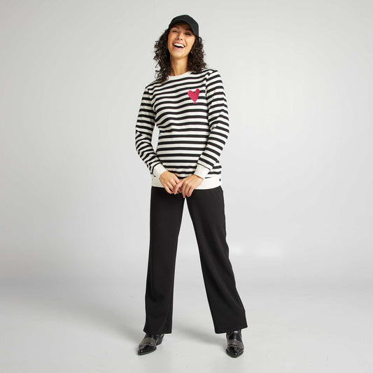 Pantalon grossesse bootcut noir