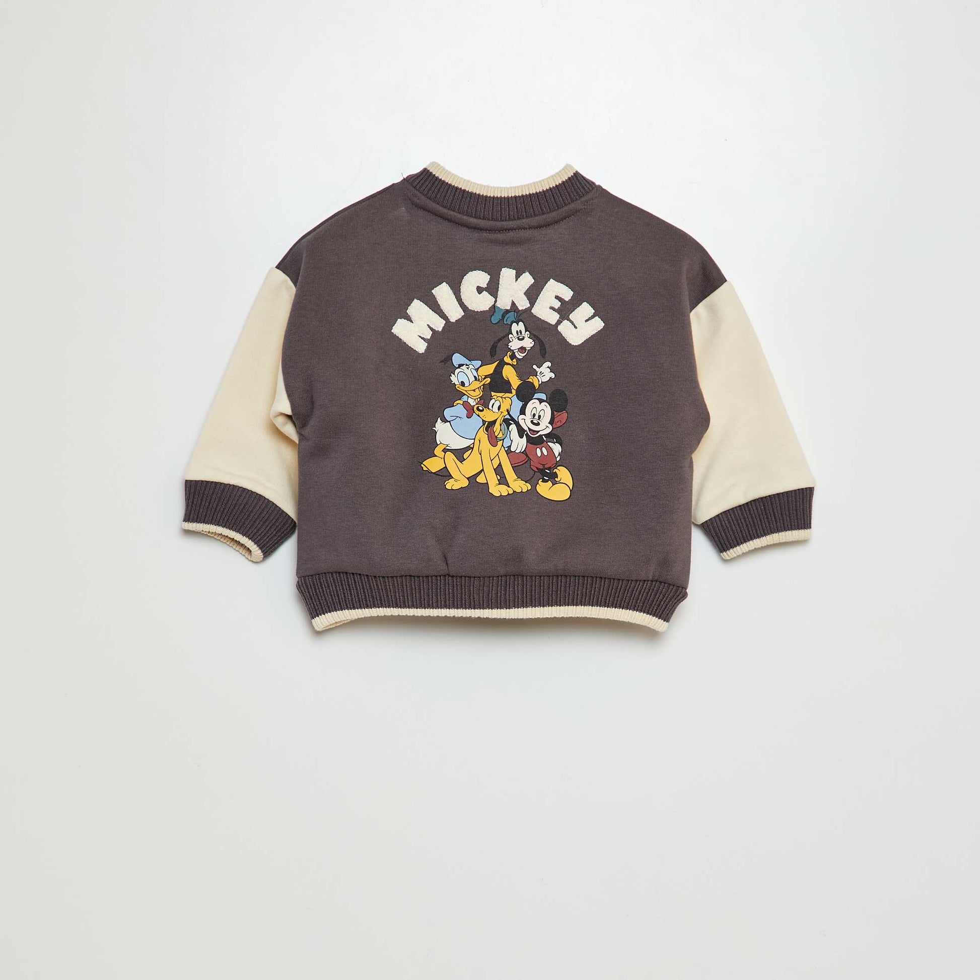 Veste type campus 'Mickey' Gris