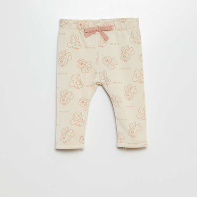 Legging 'Disney' en molleton léger 'Minnie' Blanc
