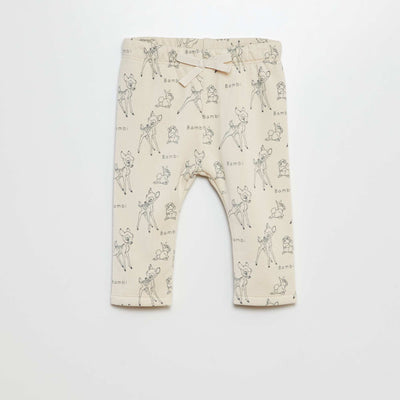 Legging 'Disney' en molleton léger 'Bambi' Blanc