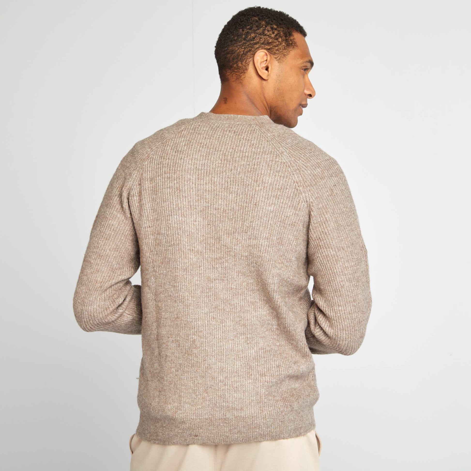 Gilet en maille perlée BEIGE
