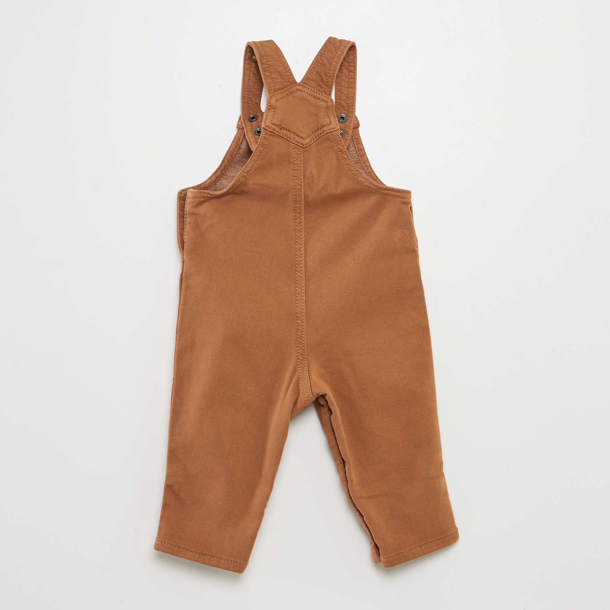 Salopette avec pressions Marron