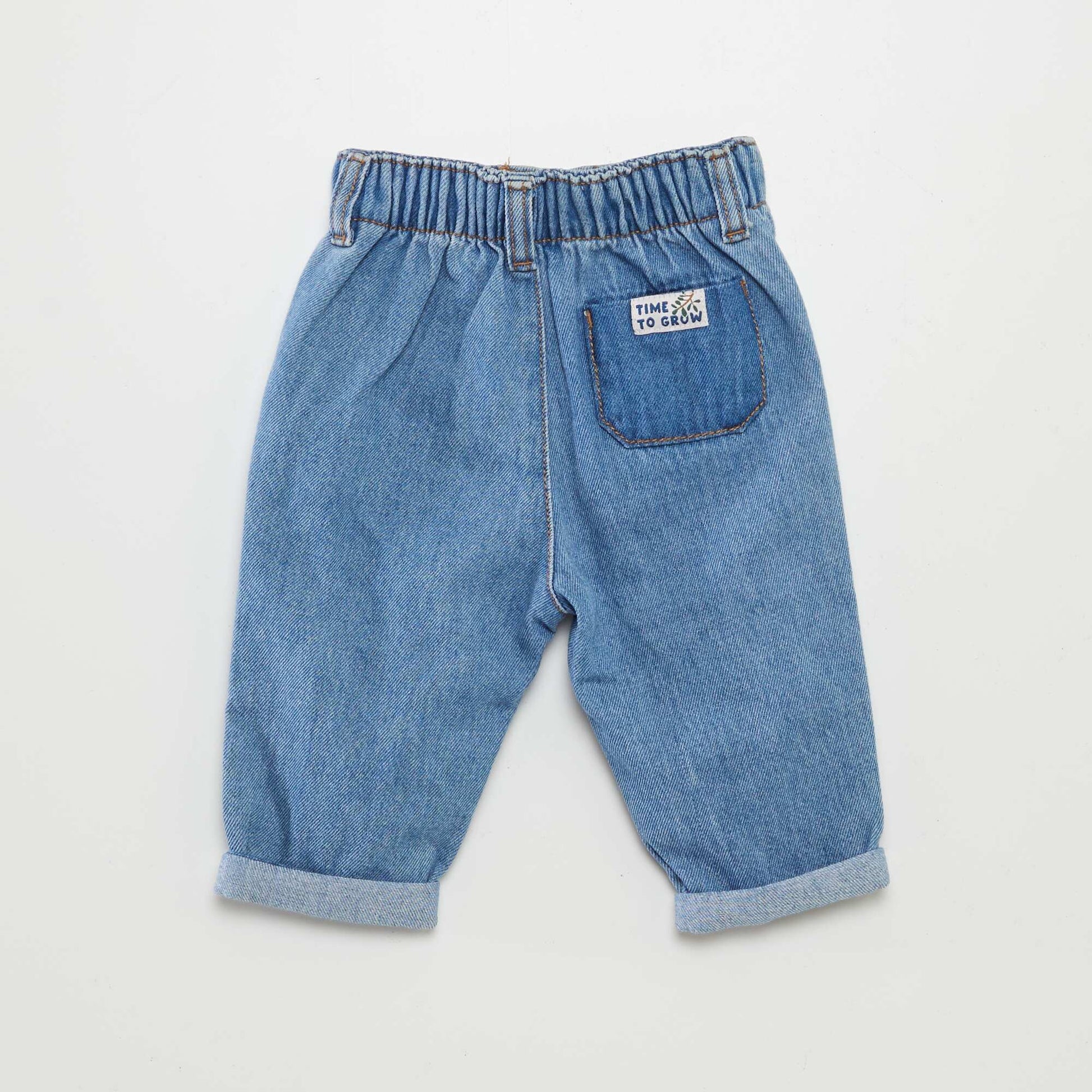 Jean paperbag uni Bleu