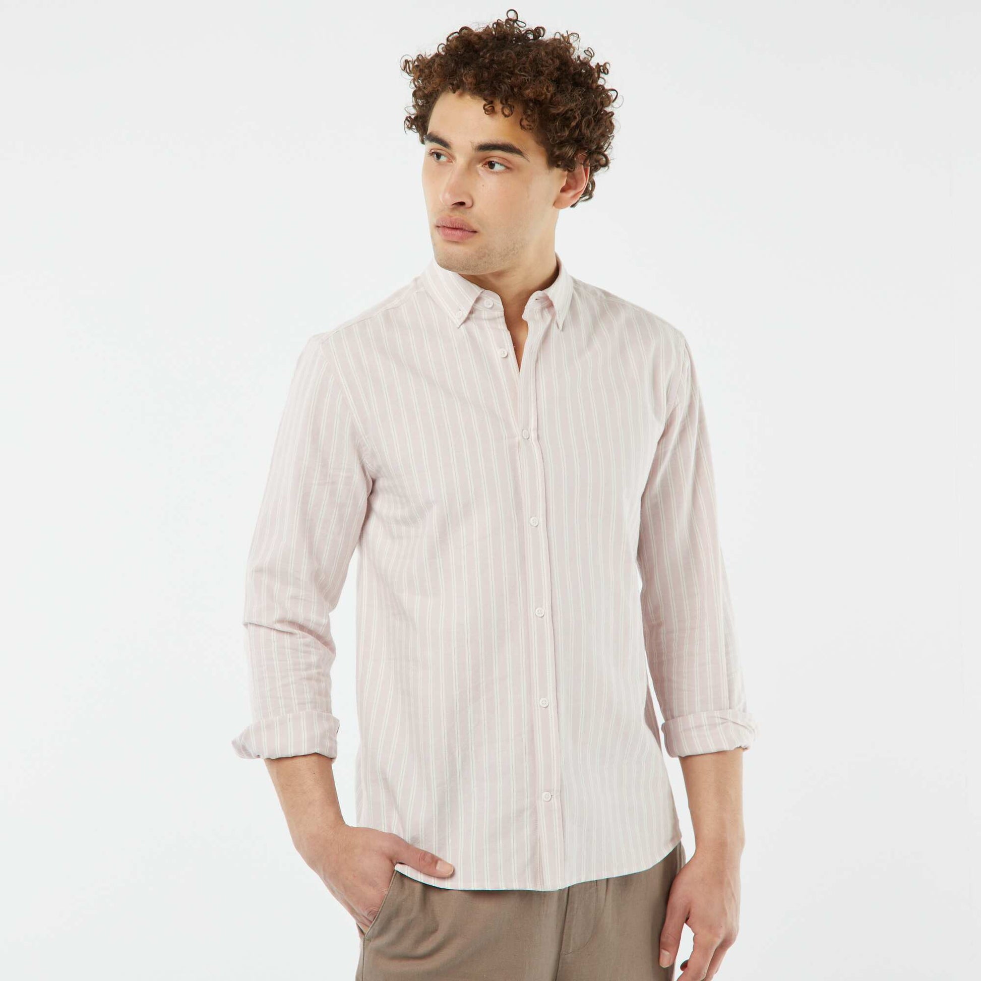 Chemise Oxford à motif ROSE