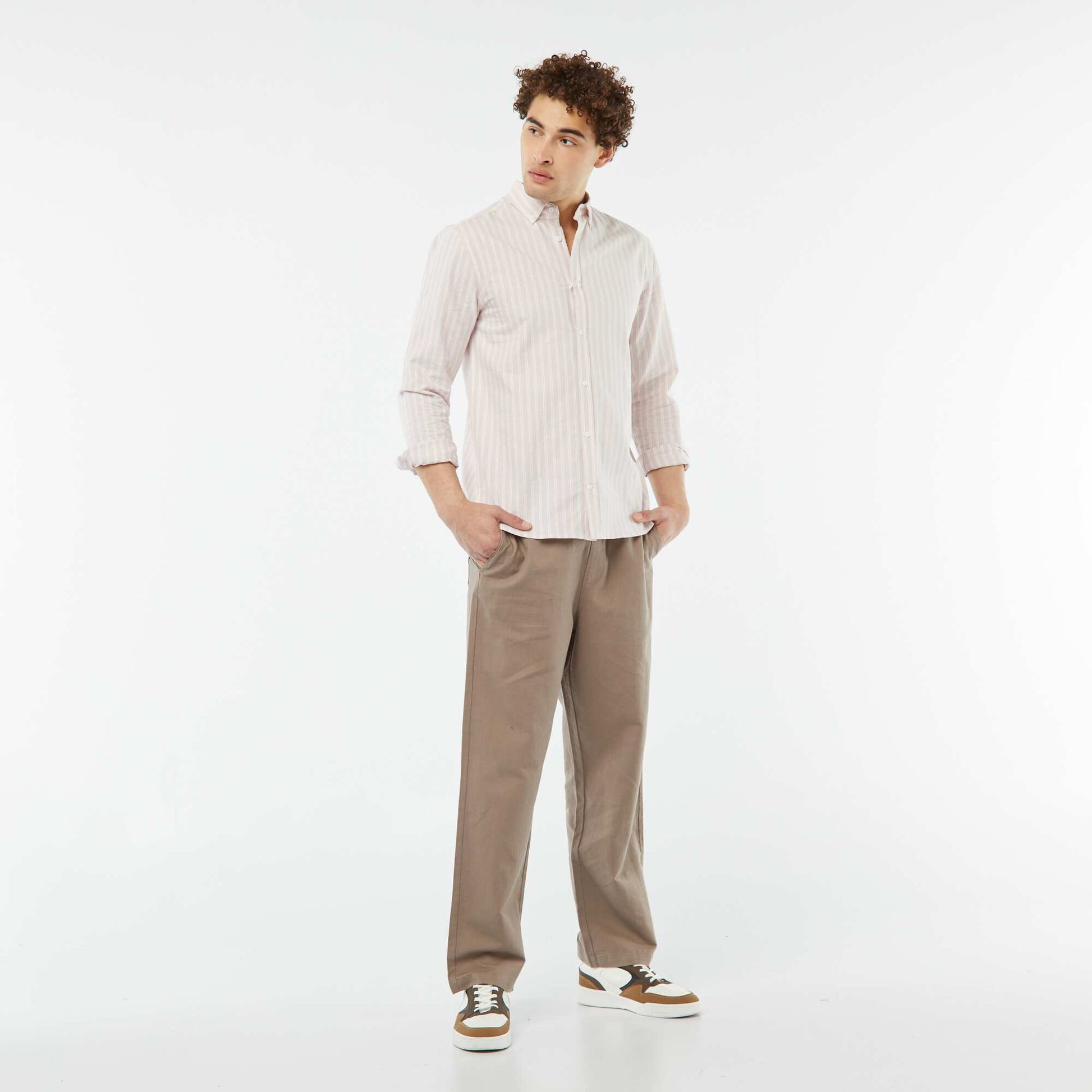 Chemise Oxford à motif ROSE