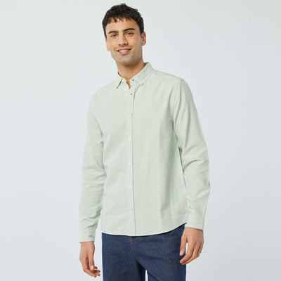 Chemise Oxford à motif VERT
