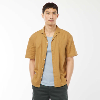 Chemise manches courtes JAUNE