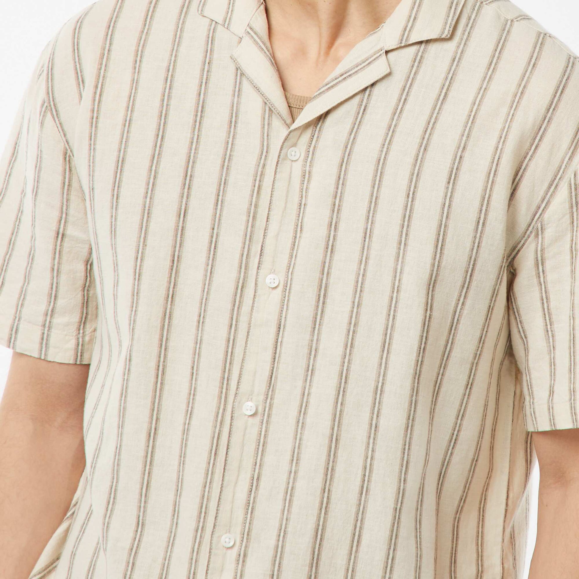 Chemise manches courtes BEIGE