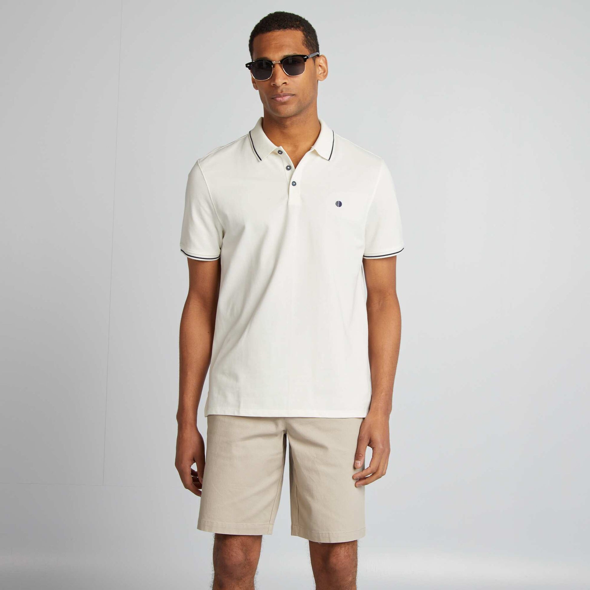 Bermuda chino uni BEIGE