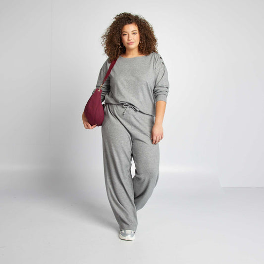 Pantalon en maille douce GRIS