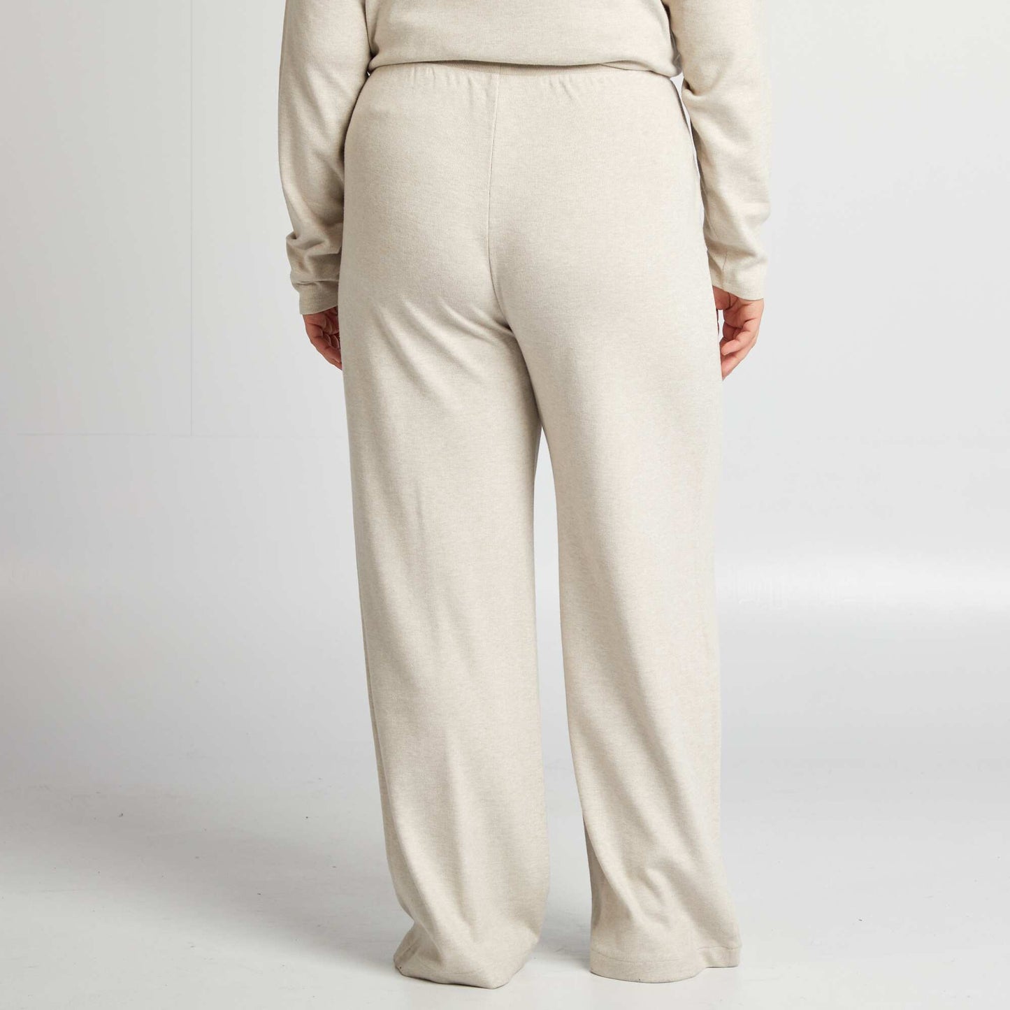 Pantalon en maille douce BEIGE