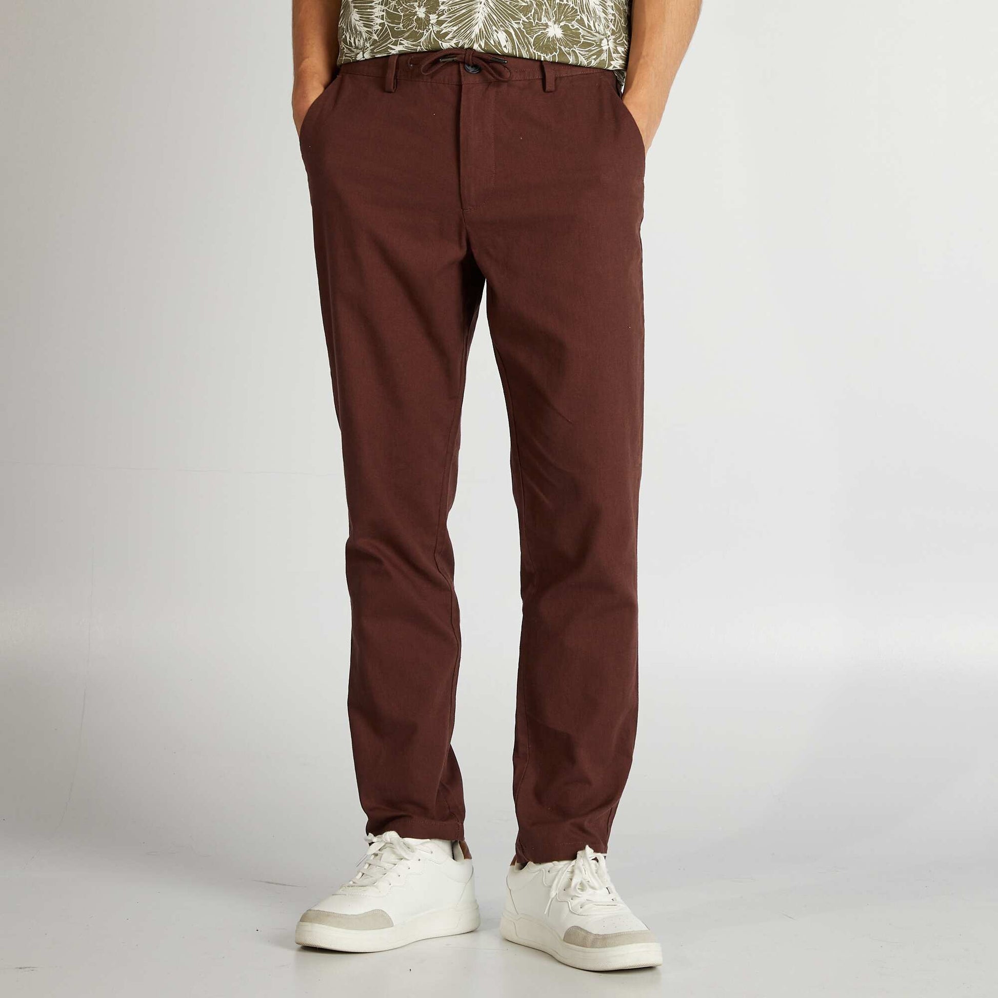 Pantalon chino Marron