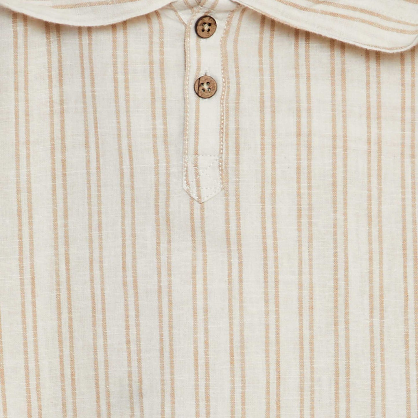 Chemise rayée à capuche BLANC