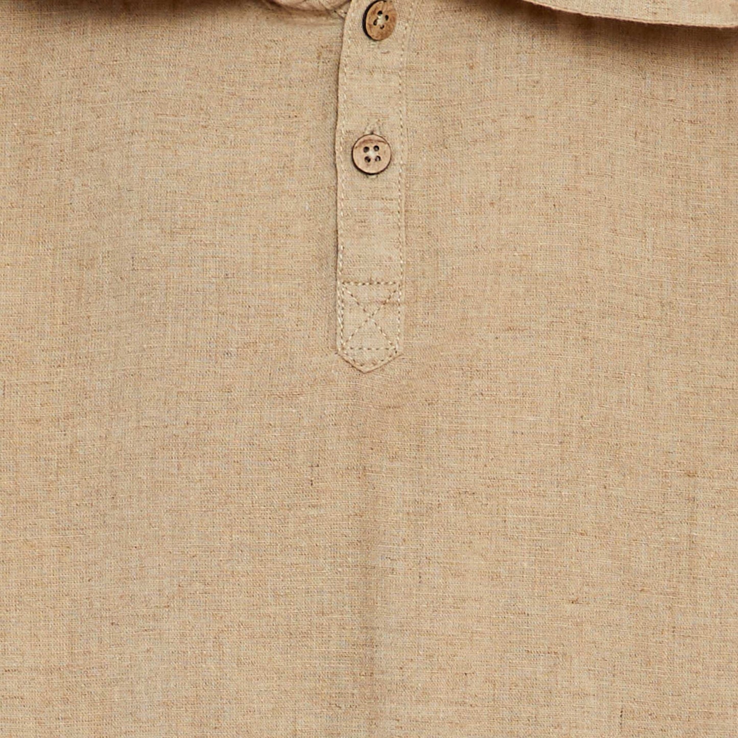 Chemise rayée à capuche BEIGE