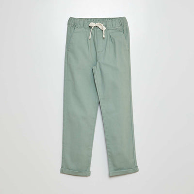 Pantalon esprit 'jogger' Vert