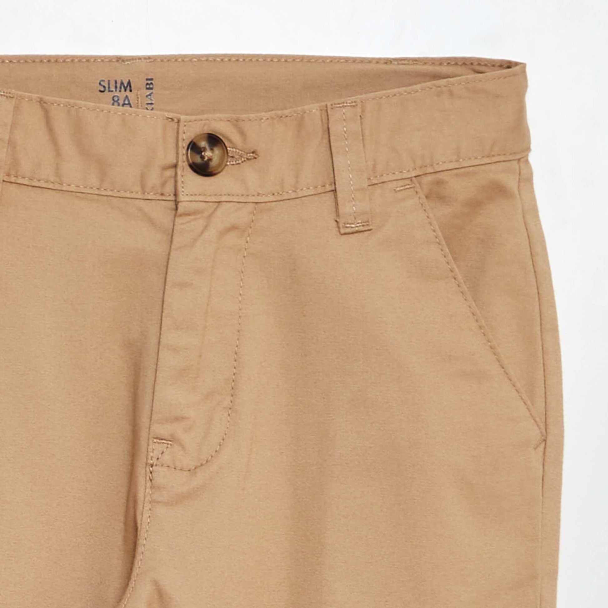 Pantalon chino slim Beige