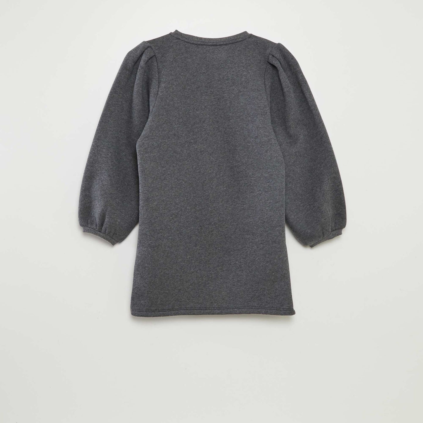 Robe sweat en molleton uni Gris