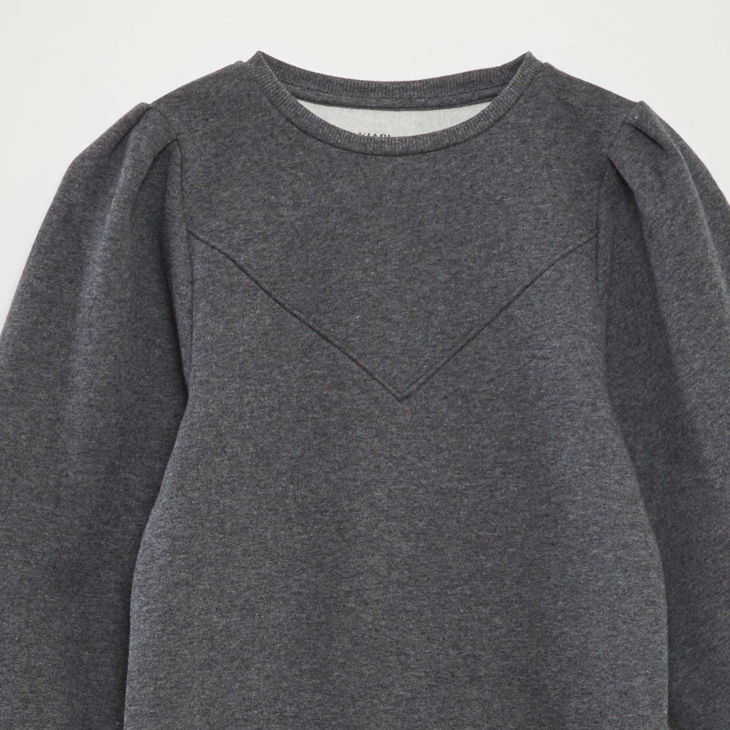 Robe sweat en molleton uni Gris