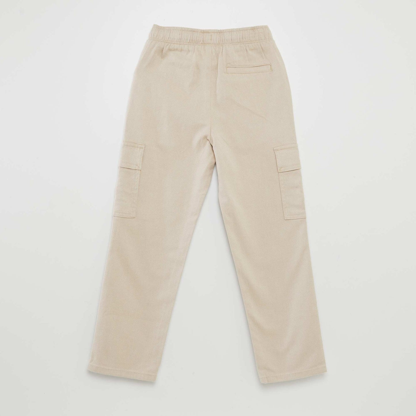 Pantalon chevrons avec poches à rabats Beige