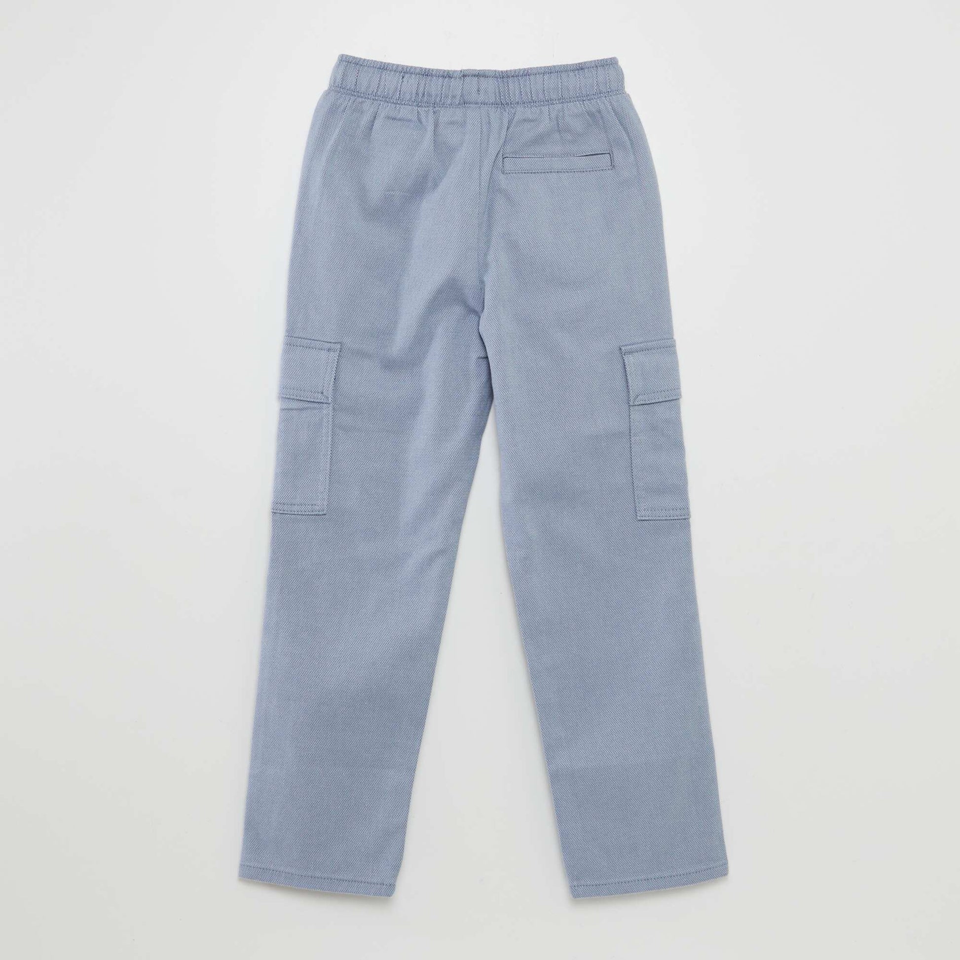Pantalon chevrons avec poches à rabats Bleu