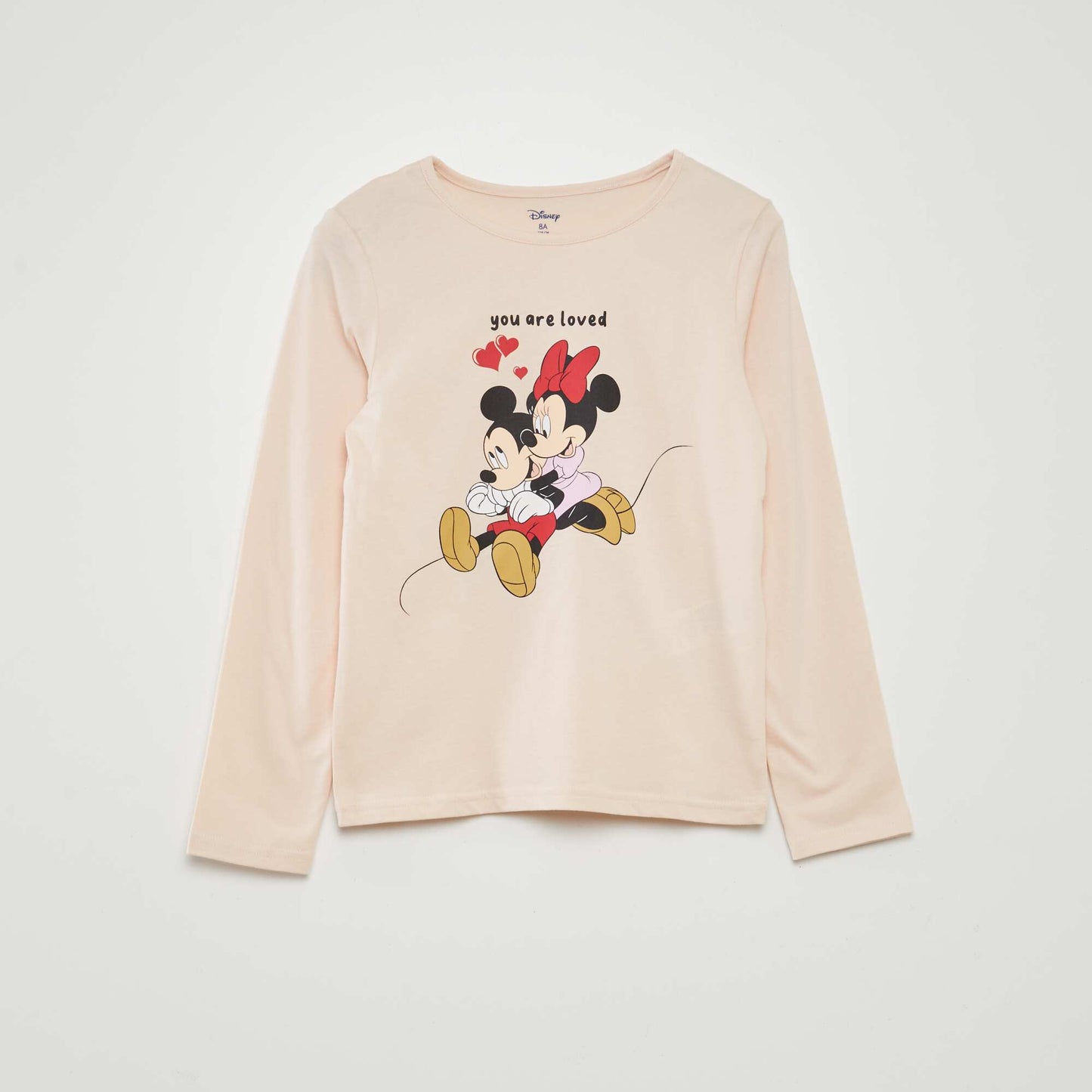 Ensemble pyjama imprimé 'Minnie & Mickey' 'Disney' - 2 pièces Rose