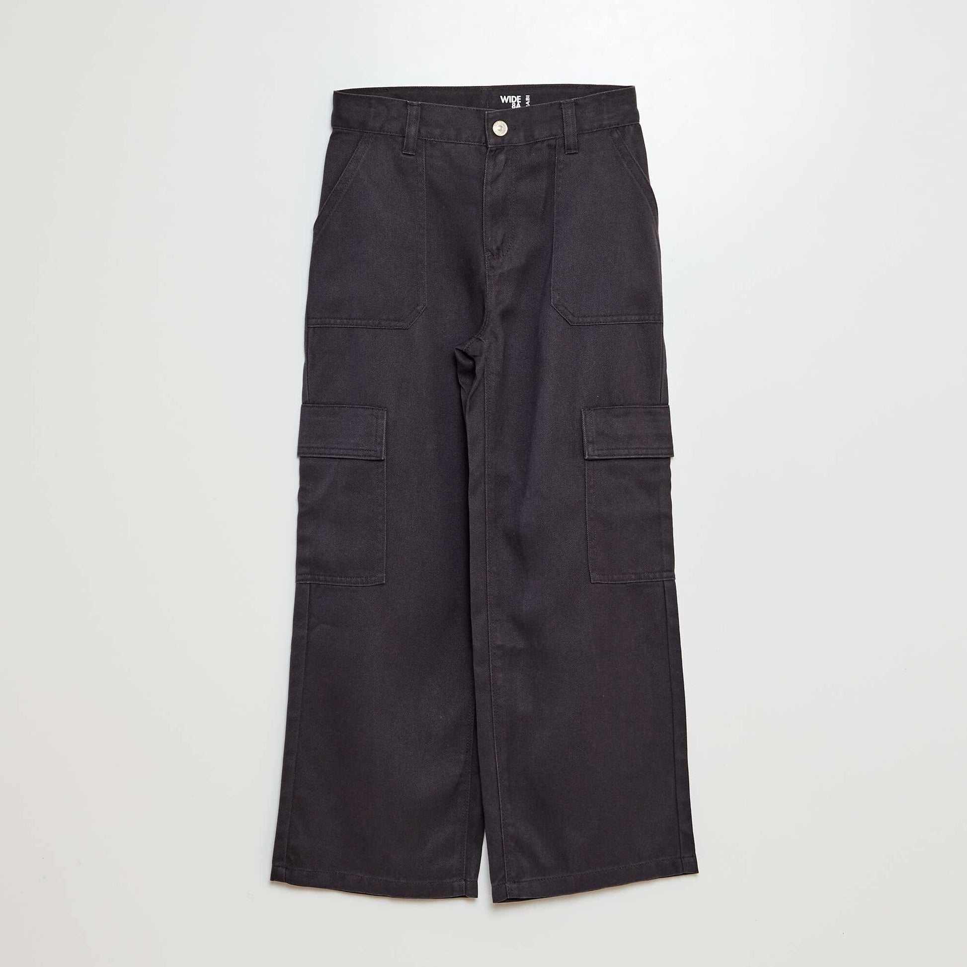 Pantalon en twill multipoches NOIR