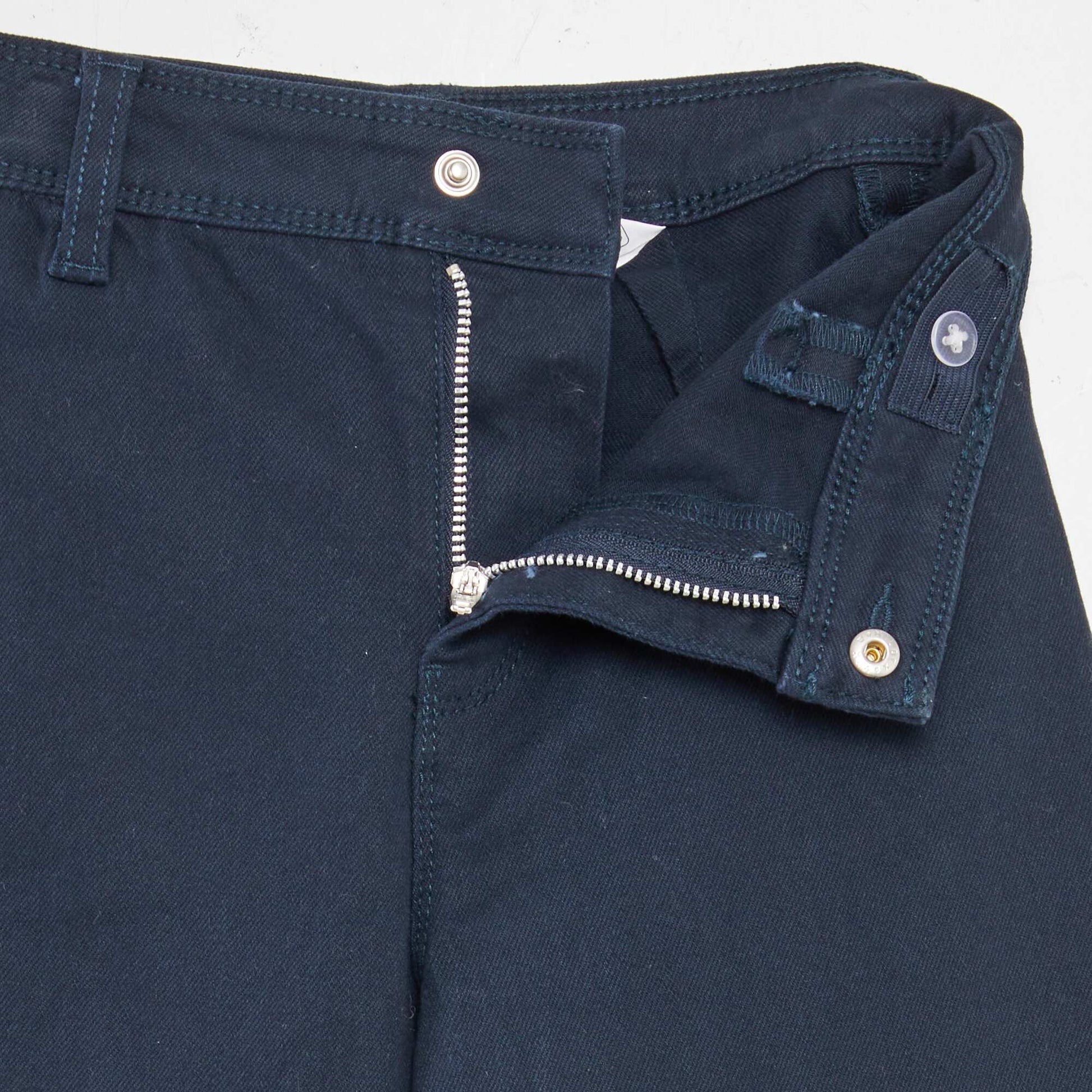 Pantalon en jean coupe large / wide leg BLEU
