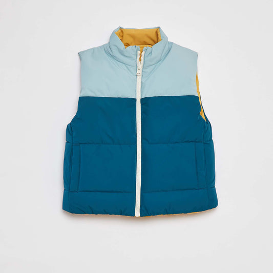 Doudoune matelassée sans manches BLEU