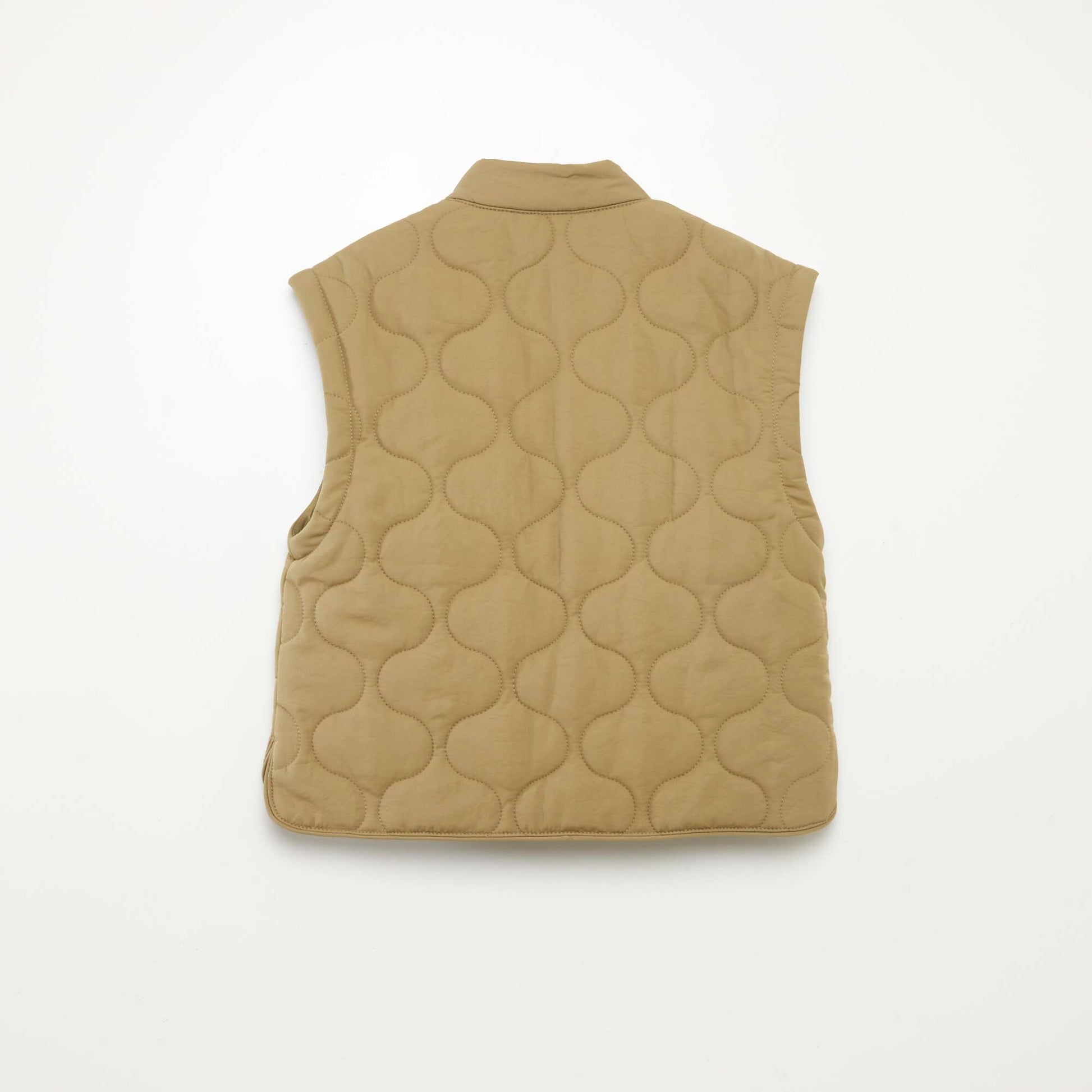 Doudoune quiltée manches amovibles KAKI