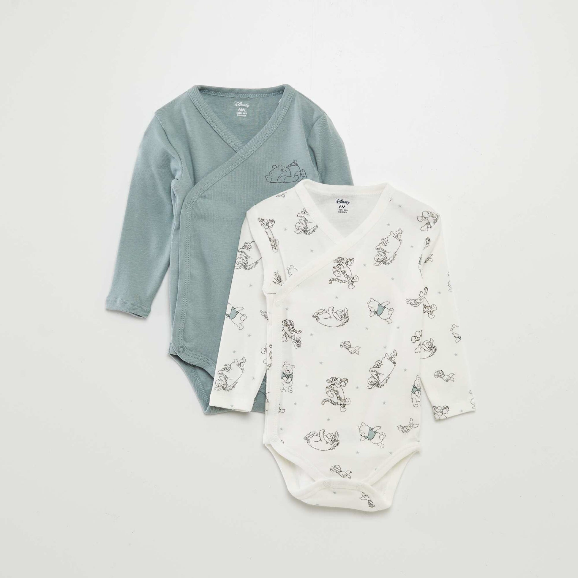 Lot de 2 bodies fantaisies 'Disney' Blanc/vert