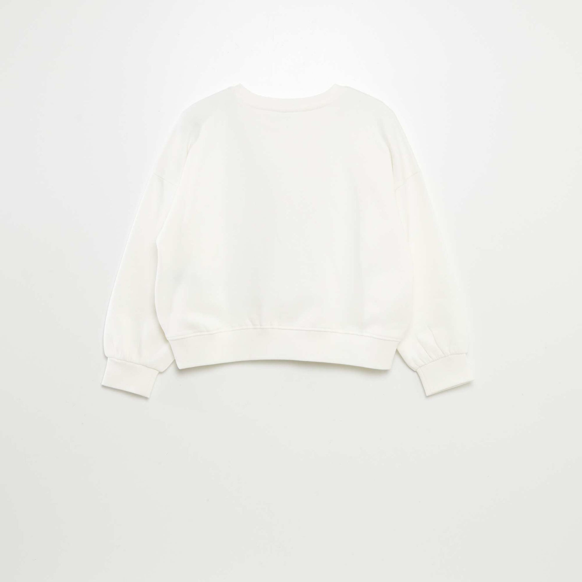 Sweat en molleton 'Stitch' Blanc