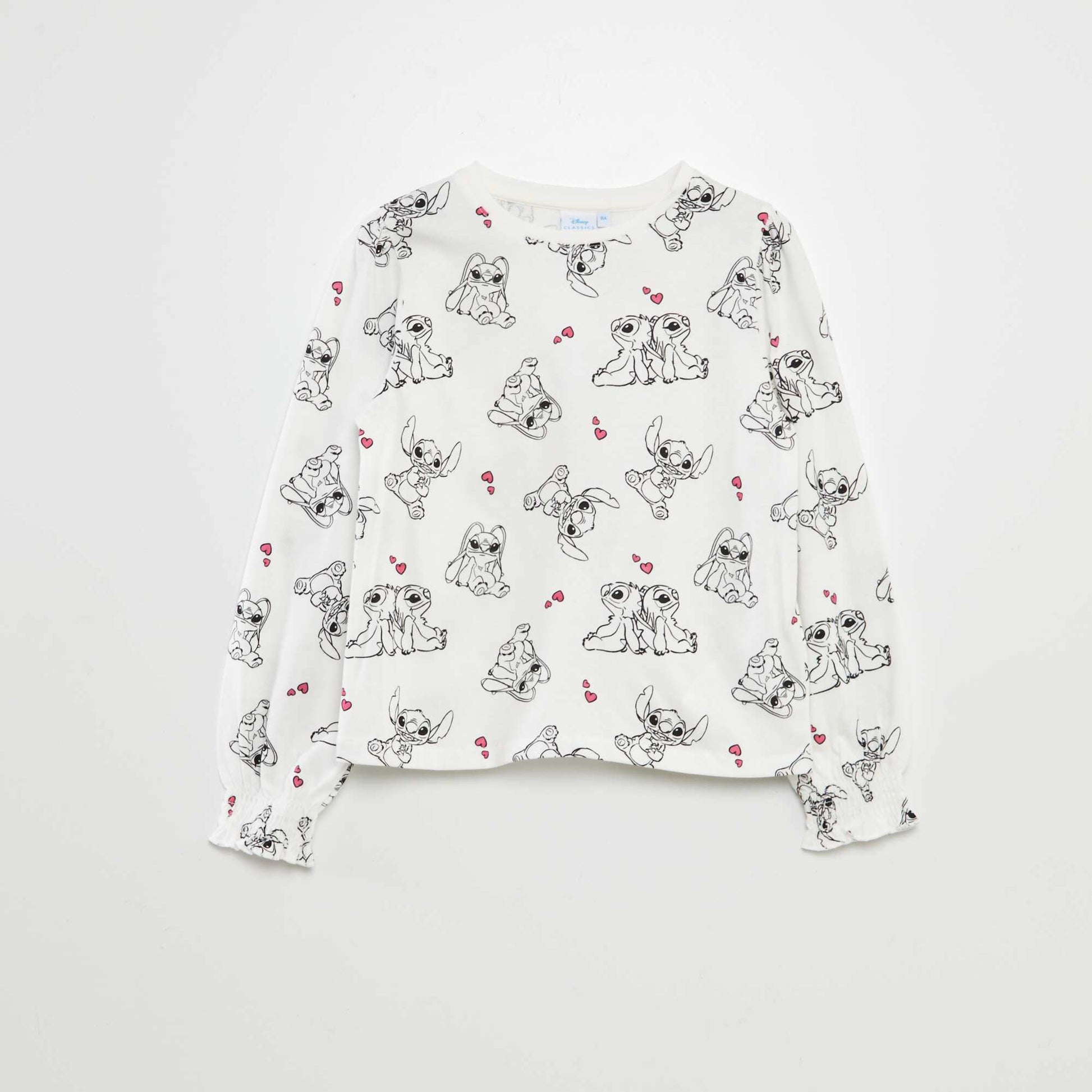 T-shirt 'Disney' 'Stitch' Blanc