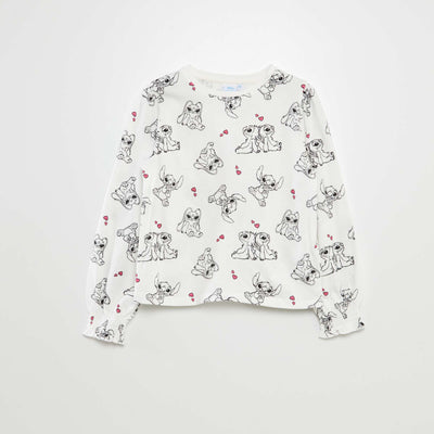 T-shirt 'Disney' 'Stitch' Blanc