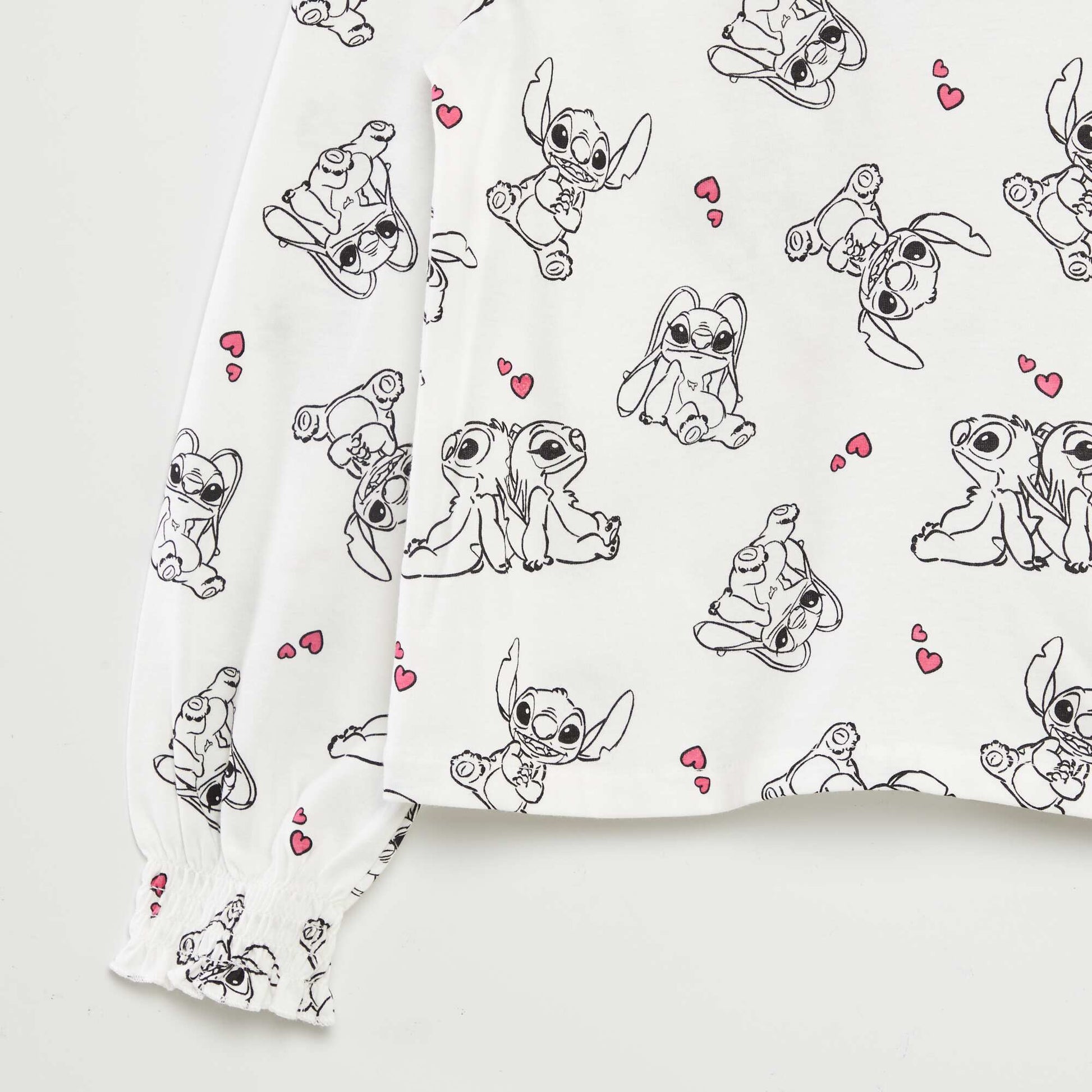 T-shirt 'Disney' 'Stitch' Blanc