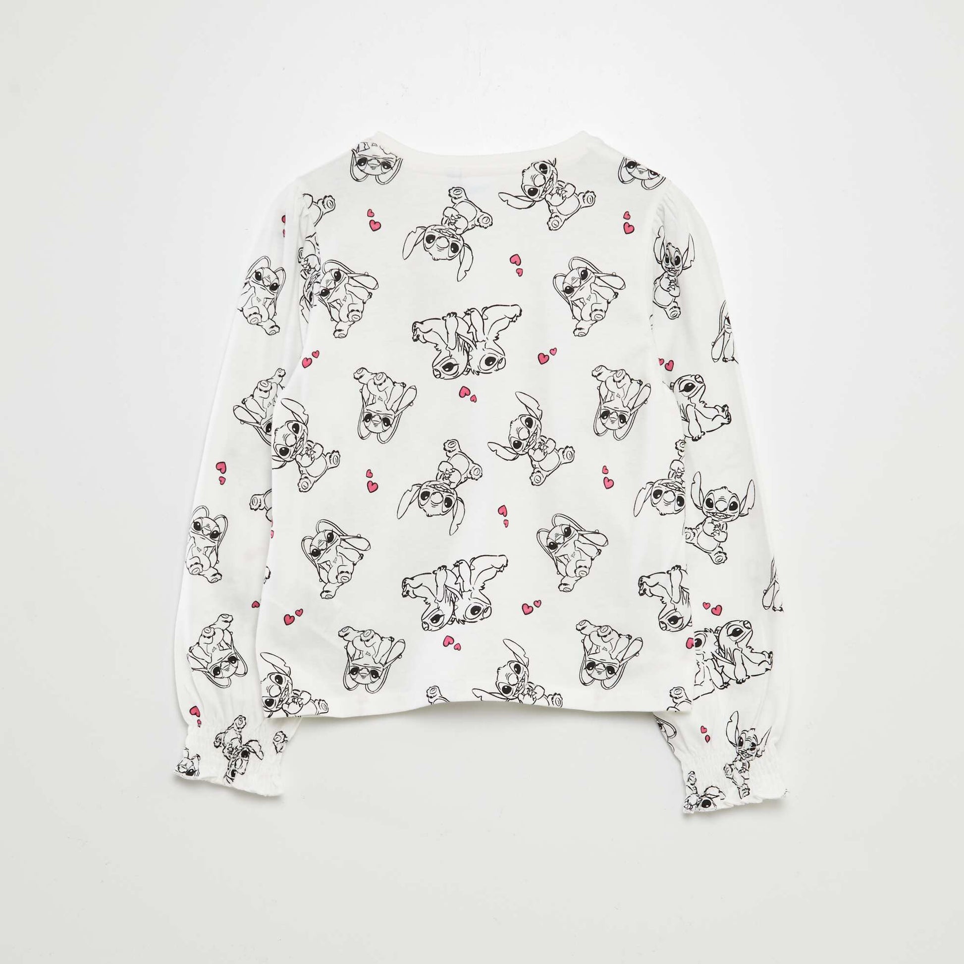 T-shirt 'Disney' 'Stitch' Blanc